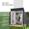 GIHAUVIA Abri de jardin métal inoxydable 140x72x182 cm Voir les images du produit 6