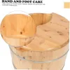 Holz  Fußsprudelbad,Fuß Spa Massagegerät,Mit doppelten Produktbild-Vorschau 3