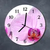 Glasuhr Wanduhr Küchenuhr Echt-Glas 30fi cm Orchidee Produktbild-Vorschau 2