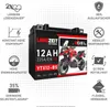 Langzeit Gel Motorradbatterie YTX12-BS 12Ah 12V Produktbild-Vorschau 2