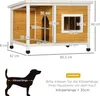 Cuccia per cani PawHut, legno di abete, casetta per animali Anteprima dell’immagine prodotto 3