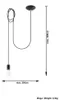 Lampe suspendue EDISON 1 noir 1xE27 15W tissu/acier Voir les images du produit 14