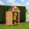 Capanno da giardino Wiltec stretto in legno di abete rosso Anteprima dell’immagine prodotto 10
