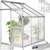 tectake® Anlehngewächshaus 4,09 m³, mit Fundament 192 x 128 Produktbild-Vorschau 8