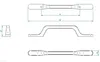 36 maniglie per mobili, modello BA, lunghezza 160 mm, Anteprima dell’immagine prodotto 4