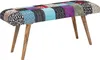 FineBuy Panca imbottita 120 cm Patchwork - Panca imbottita Anteprima dell’immagine prodotto 6