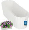 KOTARBAU® Blumenkasten Balkon Blumentopf 40x13x13cm Weiß Produktbild-Vorschau 1