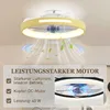 Stropní svítidlo HOMCOM s ventilátorem, Ø 49 cm, tiché LED Náhled obrázku produktu 6