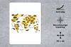 MuchoWow® Mauspad Mousepad Weltkarte - Tiere - Gelb 30x40 Produktbild-Vorschau 2