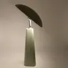 wiederaufladbare LED Tischlampe 70s-Style grün H. 36cm Produktbild-Vorschau 2