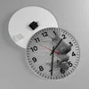 Wanduhr - Rund - Glasuhr - Gesicht Grafiken Fäden - 40x40cm Produktbild-Vorschau 2
