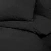 vidaXL Bettwäsche-Set Schwarz 140x200 cm Leichte Mikrofaser Produktbild-Vorschau 7
