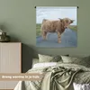 MuchoWow® Wandteppich Wandbehang Scottish Hochlandrind - Produktbild-Vorschau 4