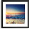 Gerahmtes Poster - Schwarzer Rahmen - Meer Strand Welle - Produktbild-Vorschau 1