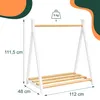 Relaxdays, appendiabiti per bambini, in legno di pino, con Anteprima dell’immagine prodotto 4