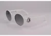 Exklusive Damen Sonnenbrille - Weiß, Runde Gläser, Produktbild-Vorschau 8