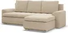 Rechts Ecksofa mit Schlaffunktion, Cord - Beige Produktbild-Vorschau 1