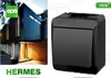 Elektro-Plast | Interruttore Doppio Hermes - Nero - IP44 - Anteprima dell’immagine prodotto 7