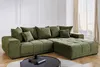riess-ambiente XXL Sofa ELEGANCIA 285cm grün Cord Federkern Produktbild-Vorschau 17