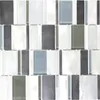 Aluminiummosaik silber glänzend kombi mix braun 30,1x30,1 Produktbild-Vorschau 1
