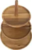 Olympia Etagere Akazie – 3-stufiger Holz-Stand für Kuchen & Produktbild-Vorschau 3