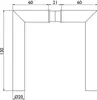 Glastrdrckerpaar 1802 BASIC 02 Edelstahl Gehrungsform Produktbild-Vorschau 2