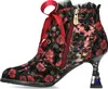 Laura Vita Damen Stiefelette Satinband Strass und Produktbild-Vorschau 5