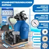 KESSER® Sandfilteranlage mit Pumpe & 1200g Filterbälle, Produktbild-Vorschau 2