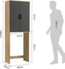 mokebo® Waschmaschinenschrank für Waschmaschinen & Trockner Produktbild-Vorschau 6