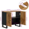 vidaXL Waschbeckenunterschrank Massivholz Mango und Produktbild-Vorschau 8