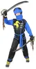 Drachen Ninja Kostüm für Jungen schwarzes Ninjakostüm Produktbild-Vorschau 3