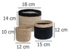 Set aus 3 jutekörben schwarz d11 16 19cm  - Atmosphera Voir les images du produit 12