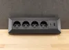 4-fach Steckdosenblock USB-A+C schwarz 250V/ 16A Produktbild-Vorschau 3