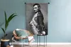 MuchoWow® Wandteppich Wandbehang Schwarz-Weiß-Illustration Produktbild-Vorschau 5