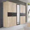 Wimex Taiga Kleiderschrank 225cm eiche sägerau graphit Produktbild-Vorschau 1