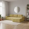 Ecksofa - mit Schlaffunktion - Couch L Form - Gelb - Produktbild-Vorschau 2