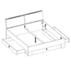 Schlafzimmer Set mit Spiegeltürenschrank Industrial Design Produktbild-Vorschau 5