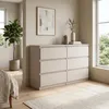 Masseno Kommode NUDO 120 cm Sideboard mit 6 Schubladen und  Produktbild-Vorschau 1