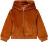 Ankonbej Kinder-Kapuzenjacke Kunstpelz Cognac 140 Produktbild-Vorschau 1