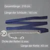 Führkette für Pferde  Eisenkette & Nylon Handgriff, Produktbild-Vorschau 6