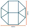 TOOLPORT Namiot Pagoda Pawilon 6x6 m – szybki i łatwy Podgląd zdjęcia produktu 7