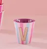 Rice Becher - ROSA/PINK/BLAU - Buchstabe V Produktbild-Vorschau 2