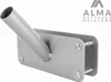 Supporto per bandiera da balcone in metallo, grigio Anteprima dell’immagine prodotto 1