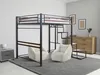 Lit mezzanine en métal avec escalier "LENA" - 140 x 190 cm Voir les images du produit 2