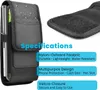 Cadorabo Handytasche mit Gürtelclip für LG L9 II in SCHWARZ Produktbild-Vorschau 5