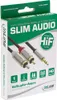 InLine S-99241, 3.5mm, Samec, 2 x RCA, Samec, 1 m, Černá, Náhled obrázku produktu 1