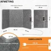 An image showing a foldable heating pad with dimensions and cable length information. Anteprima dell’immagine prodotto