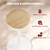 2 tabourets de bar | Couleur : bois et blanc | Dimensions : Voir les images du produit 6
