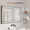 Badspiegel mit LED Beleuchtung 120x60cm Kaltweiß Licht Produktbild-Vorschau 7