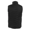 A black puffer vest shown from the back against a white background. Náhled obrázku produktu